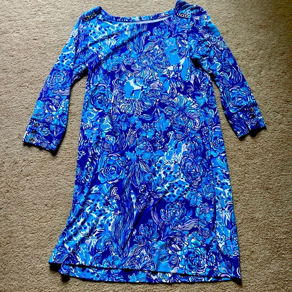 Lilly Pulitzer knit jersey dress size large great condition - Picture 1 of 2